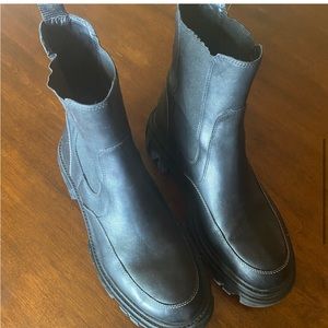 Marc Fisher Black Combat Boots